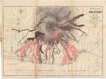 Carte topografique des laves du Vesuve. à l'échelle de 1/25000. Avec la coupe géologique du Rivage Napolitain par H. Le Hon