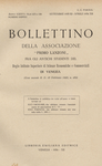 Bollettino nn. 107 e 108 settembre 1933 - XI - aprile 1934 - XII