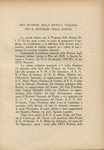 Estratto del Bollettino dell'Associazione Primo Lanzoni n. 119, luglio - agosto 1937 - XV, pp. 3-8. SIPS 1937