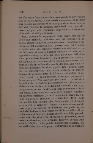 8 Della minore eta, della tutela e della emancipazione. Spiegazione