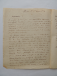 Lettera da Braun a Visiani (3 marzo 1854)