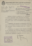 Il Direttore Generale dell'Istruzione superiore  invita il direttore di Ca' Foscari a dare accoglienza a degli universitari giapponesi in viaggio (Roma, 28 luglio 1938)
