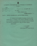 Leonardo Ricci viene proposto come Presidente della sezione veneziana dell'IsMEO (Venezia, 12 agosto 1942)