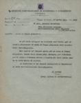 Il rettore di Ca’ Foscari de Pietri-Tonelli informa il vice presidente dell'associazione italo-nipponica della realizzazione di un manifesto sui corsi di lingua giapponese (Venezia, 26 aprile 1944)