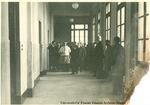 Benedizione dei locali restaurati del palazzo Foscari qualche giorno prima della loro reinaugurazione, 13 gennaio 1937.  Palazzo Rio Novo (recto)