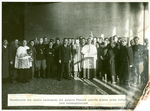 Benedizione dei locali restaurati del palazzo Foscari qualche giorno prima della loro reinaugurazione, 13 gennaio 1937. Foto di gruppo (recto)