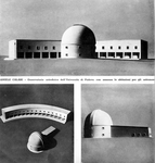 Modellino dei due edifici dell'Osservatorio