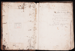 Controguardia anteriore e recto della 1. carta di guardia di "Erbario farmaceutico c. 1730"