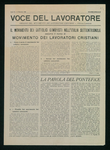 Voce del Lavoratore. Organo del Movimento dei lavoratori cristiani