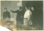 Benedizione dei locali restaurati del palazzo Foscari qualche giorno prima della loro reinaugurazione, 13 gennaio 1937. Visita ai lavori (recto)