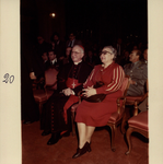 Inaugurazione dell'anno accademico 1983-1984. Il ministro Franca Falcucci e il Patriarca Marco Cè a Ca' Dolfin [recto]