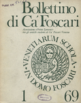 Bollettino di Ca' Foscari n. 1 - 1969. Associazione "Primo Lanzoni" tra gli antichi studenti di Ca' Foscari Venezia