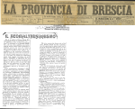 Il neomalthusianismo. In "La Provincia di Brescia", XLII, 176 (29 giugno), 1911