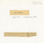 Giudizio di G. Prezzolini  . La Voce, II, 9 (10 febbraio) 1910