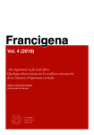 «Sot Aspremont ou fu li pré flori». Quelques observations sur la tradition manuscrite de la 'Chanson d’Aspremont' en Italie