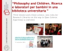 Philosophy and Children. Ricerca e laboratori per bambini in una biblioteca universitaria