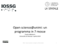 Open Science@Unimi. Un programma in 7 mosse. Paola Galimberti