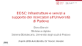 EOSC: infrastrutture e servizi a supporto dei ricercatori all'Università degli studi di Padova. Elena Bianchi