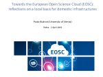 Towards the European Open Science Cloud (EOSC): reflections on a local basis for domestic infrastructures