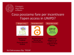 Cosa possiamo fare per incentivare l’open access in UNIPD?