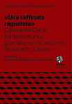 «Una raffinata ragnatela». Carlo Della Corte tra letteratura e giornalismo nel secondo Novecento italiano