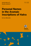 Personal Names in the Aramaic Inscriptions of Hatra