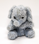 Elefantino giocattolo. Campione preposto a prove tecniche di resistenza delle fibre al fuoco