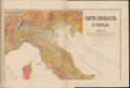Carta geologica d'Italia. Compilata sui lavori editi ed inediti di vari autori sino al 1881 con speciali verificazioni delle località meno conosciute. (Parte 1)
