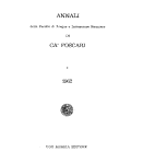 Annali della Facoltà di Lingue e Letterature Straniere di Ca' Foscari, vol.1, 1962