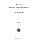 Annali della Facoltà di Lingue e Letterature Straniere di Ca' Foscari, vol.3, 1964