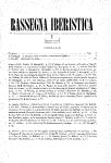 Rassegna Iberistica, n. 1 (Gennaio 1978)