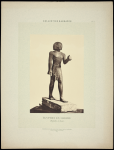 Planche III. Égyptien en marche (statuette en bois)