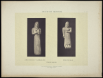 Planche XVIII. A) Joueuse de tambourin  B) Prêtresse (Statuettes cypriotes)