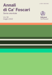Annali di Ca’ Foscari Serie orientale. Vol. 58  – Giugno 2022