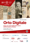 Locandina: "Orto Digitale. Carte, voci e storie dall'Archivio storico dell'Orto botanico di Padova"