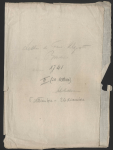 Camicia. Lettere di Francesco a Bonomo Algarotti, 5.IX.1741-26.XII.1741