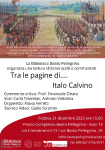 Locandina: "Tra le pagine di... Italo Calvino"