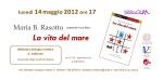 Volantino: evento "La vita del mare"