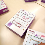 Foto: Science4All - Un geopiano finito con la figura di un gatto