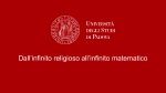 Slides “Dall’infinito religioso all’infinito matematico” | “Modelli matematici tra didattica e arte”