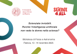 Locandina. Science4All Scuole 2025: la festa delle Scienze a Padova