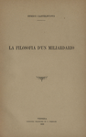 La filosofia d'un miliardario