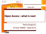 Open Access : what is next
