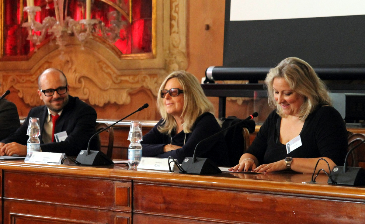 Giovannella Cresci Marrone all'inaugurazione della XXIII Rencontre franco-italienne sur l’épigraphie du monde romain (2018)